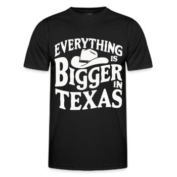 Texas State Texans Texas - Men's Functional T-Shirt - black - Front - AI Model Male 178 dark (178cm)