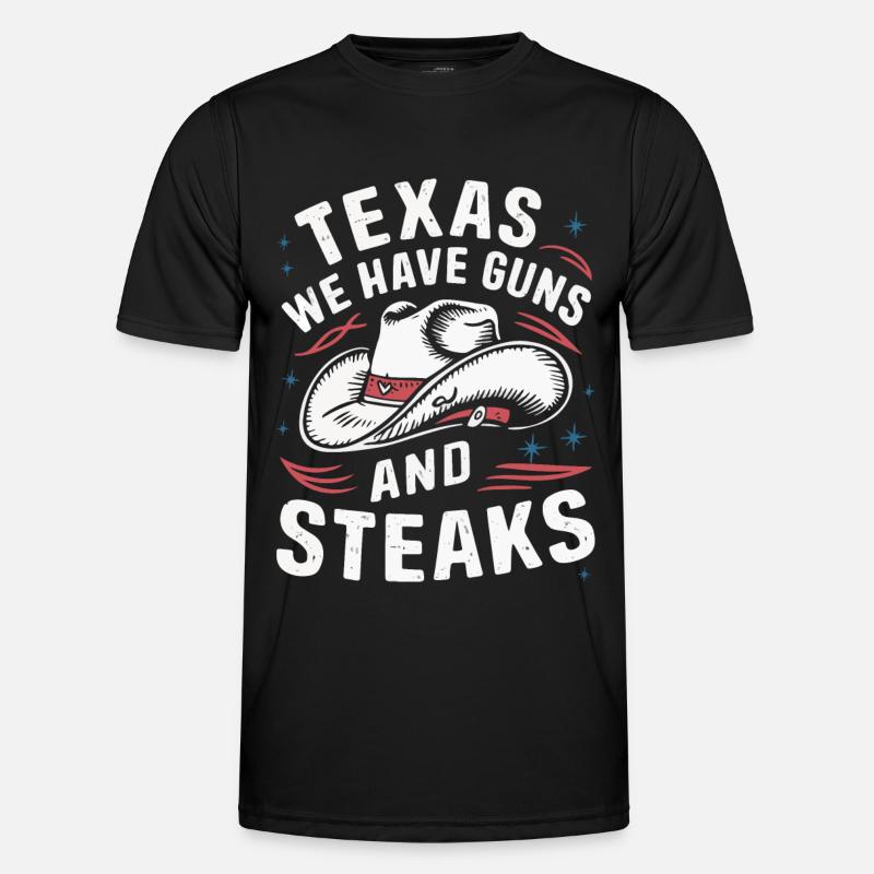 Texas State Texans Texas - Men's Functional T-Shirt - black