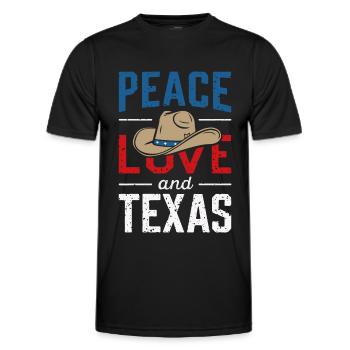 Texas State Texans Texas - Men's Functional T-Shirt - black - Front - AI Model Male 178 dark (178cm)