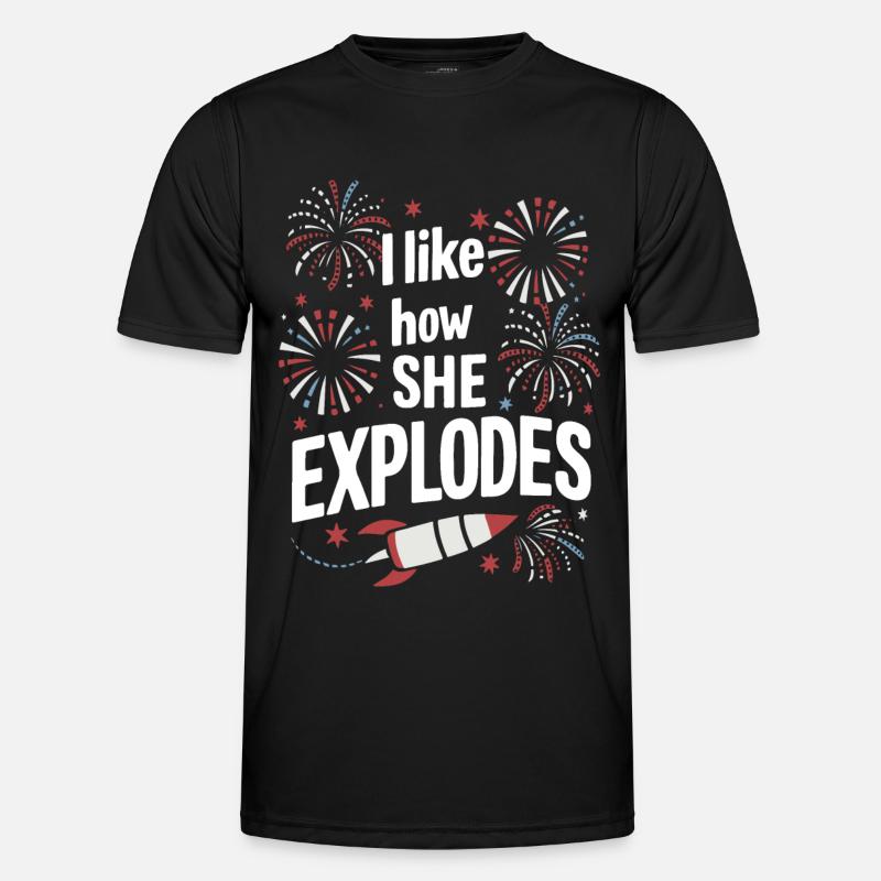 Pyrotechnics Fireworks Pyrotechnics - Men's Functional T-Shirt - black