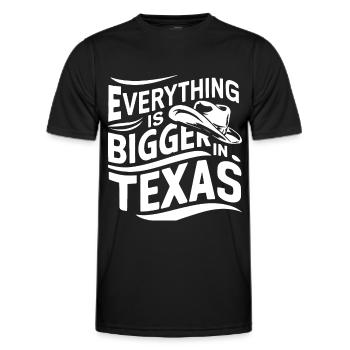 Texas State Texans Texas - Men's Functional T-Shirt - black - Front - AI Model Male 178 dark (178cm)
