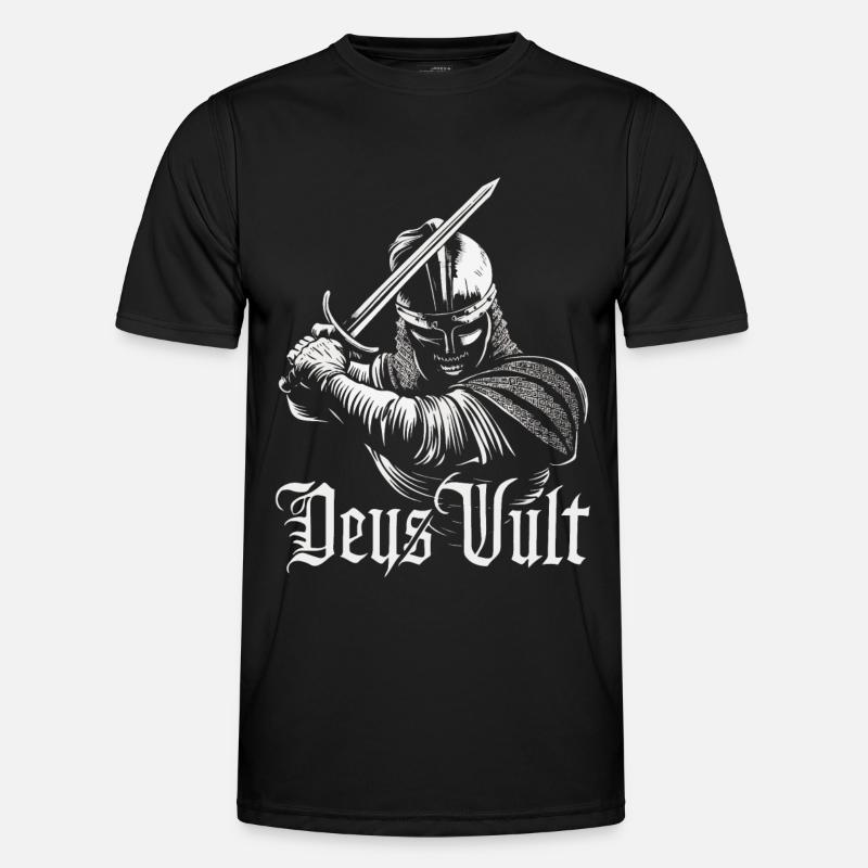 Crusader Knights Templar Middle Ages - Men's Functional T-Shirt - black