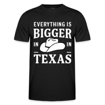 Texas State Texans Texas - Men's Functional T-Shirt - black - Front - AI Model Male 178 dark (178cm)