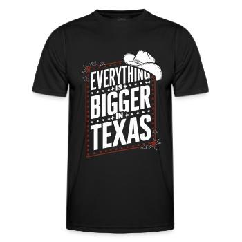 Texas State Texans Texas - Men's Functional T-Shirt - black - Front - AI Model Male 178 dark (178cm)