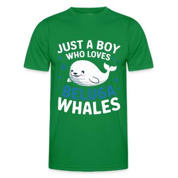 Béluga Océan Bélugas Baleines - T-shirt sport Homme - vert - Devant - AI Model Male 178 dark (178cm)
