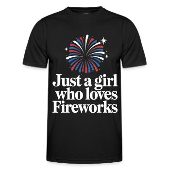 Pyrotechniker Feuerwerk Pyrotechnik - Männer Funktions-T-Shirt - Schwarz - Vorne - AI Model Male 178 dark (178cm)