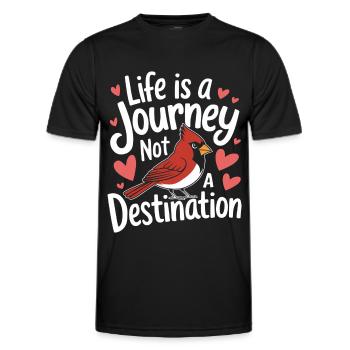 Kardinal Rotkardinal Vogel Roter Kardinal - Männer Funktions-T-Shirt - Schwarz - Vorne - AI Model Male 178 dark (178cm)
