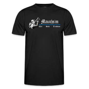 Mannheim Ehre Stolz Tradition - Männer Funktions-T-Shirt - Schwarz - Vorne - AI Model Male 178 dark (178cm)