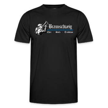 Braunschweig Ehre Stolz Tradition - Männer Funktions-T-Shirt - Schwarz - Vorne - AI Model Male 178 dark (178cm)