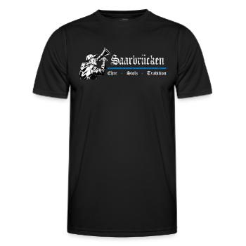 Saarbrücken Ehre Stolz Tradition - Männer Funktions-T-Shirt - Schwarz - Vorne - AI Model Male 178 dark (178cm)