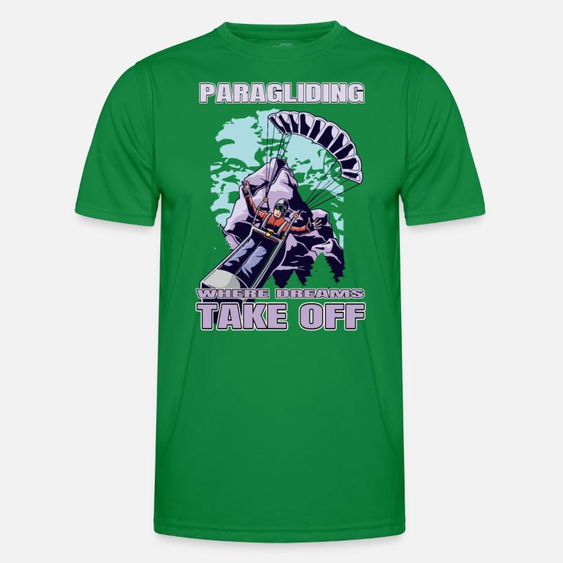 Paragliding – Where Dreams Take Off Men's Functional T-Shirt