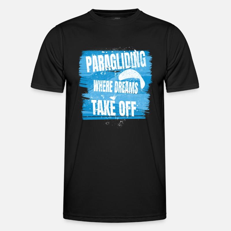 Paragliding: Where Dreams Take Off Men's Functional T-Shirt