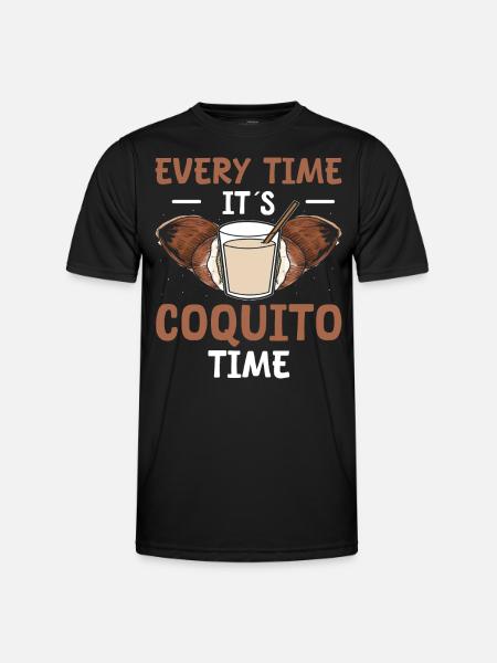 Every Time is Coquito Time - Men's Functional T-Shirt - black