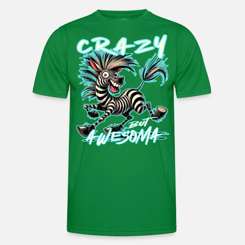 Zebra Lieber durchgeknallt als einer von euch Männer Funktions-T-Shirt