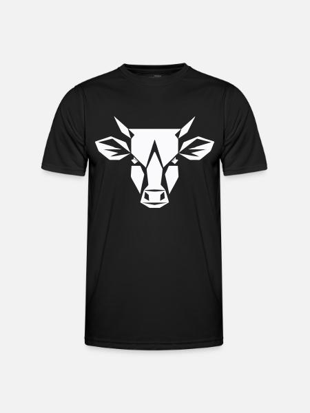 Polygone de taureau - Conception agricole - T-shirt sport Homme - noir
