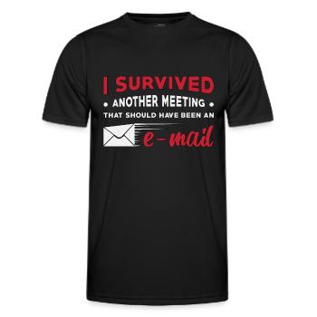 Entrepreneur CEO patron startup entrepreneur cadeau - T-shirt sport Homme - noir - Devant - AI Model Male 178 dark (178cm)