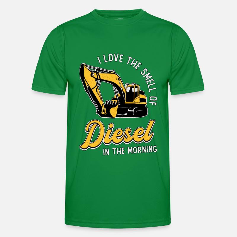 Baggerfahrer Bauarbeiter Bagger Baggern Geschenk Männer Funktions-T-Shirt