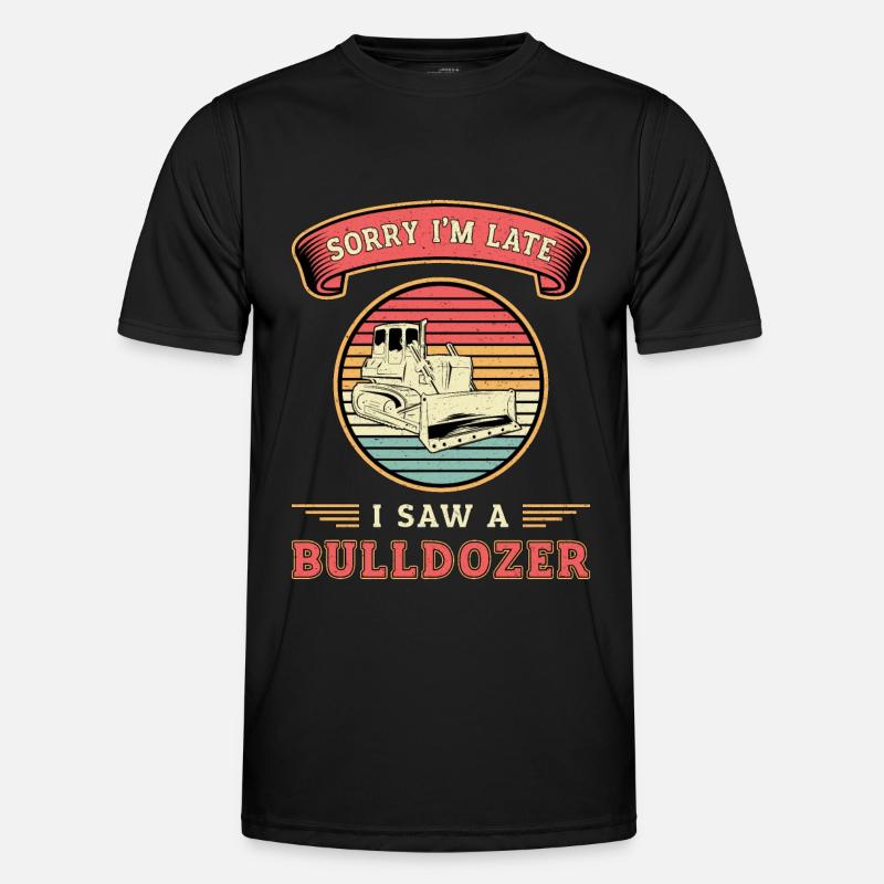 Bulldozer Construction Worker Gift T-shirt sport Homme