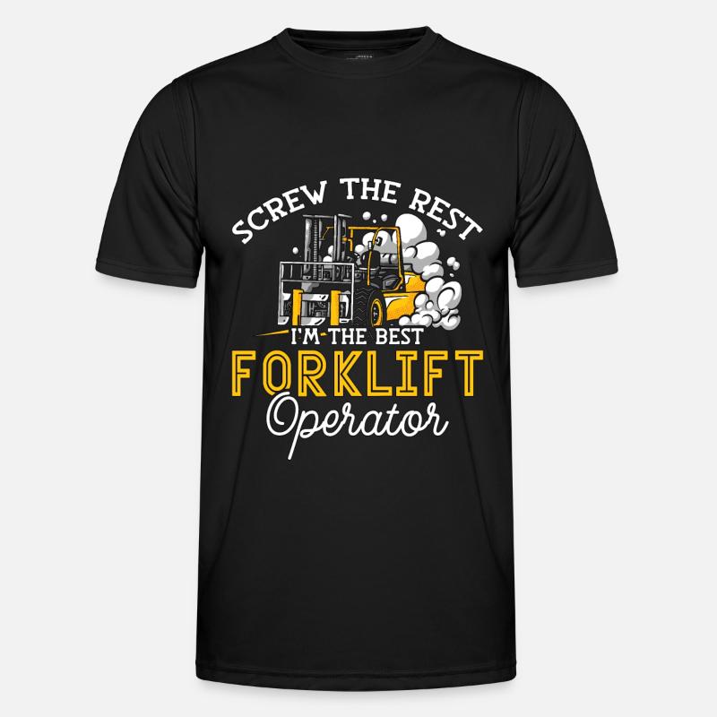 Staplerfahrer Stapler Lager Gabelstapler Geschenk - Männer Funktions-T-Shirt - Schwarz