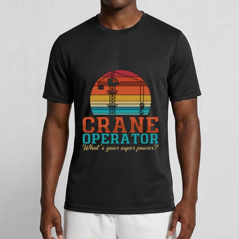 Crane Operator Crane Driver Construction Worker Crane Gift Men's Functional T-Shirt