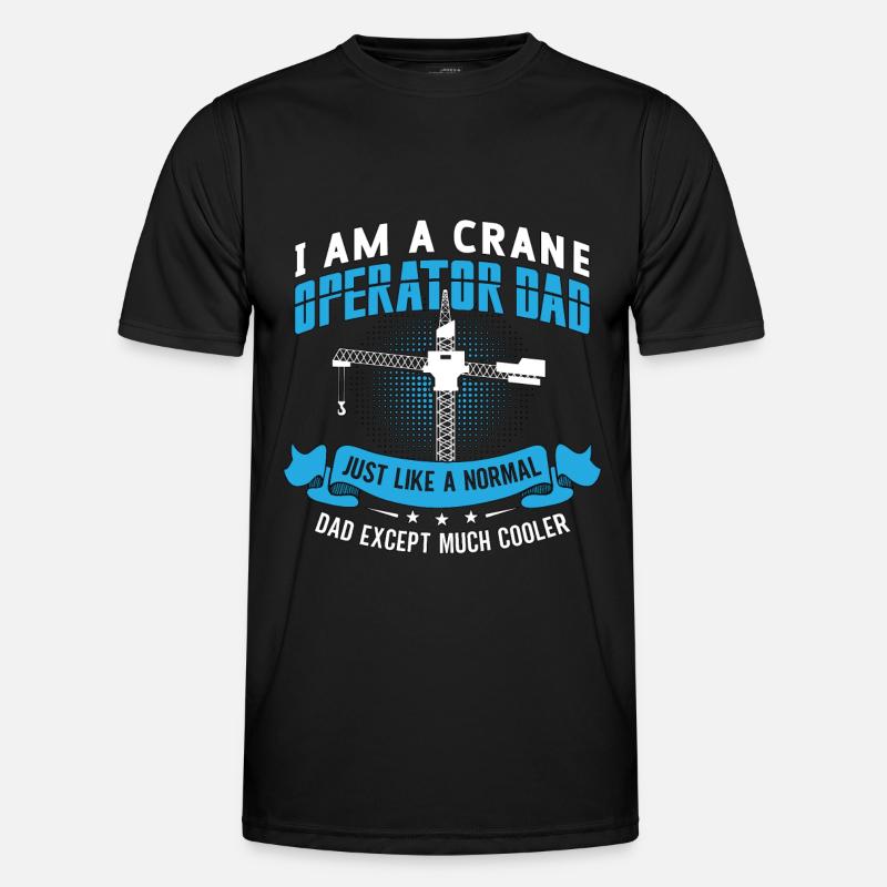Crane operator Work Construction worker Crane driver Gift Men's Functional T-Shirt