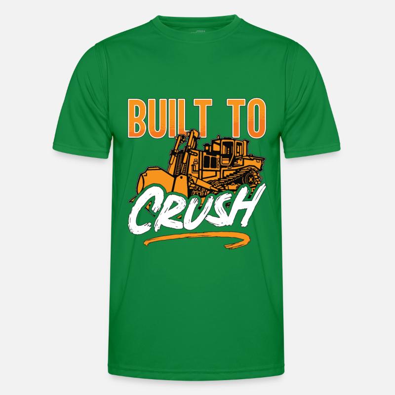 Planierraupe Bagger Bulldozer Bauarbeiter Geschenk Männer Funktions-T-Shirt