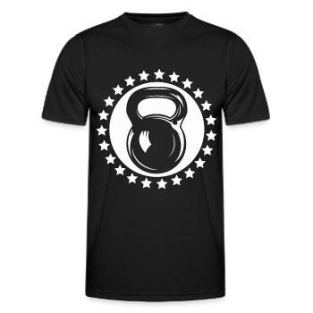 Bodybuilding Gewichtheben Fitness Workout - Männer Funktions-T-Shirt - Schwarz - Vorne - AI Model Male 178 dark (178cm)