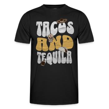 Taco - Männer Funktions-T-Shirt - Schwarz - Vorne - AI Model Male 178 dark (178cm)