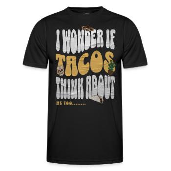 Taco - Männer Funktions-T-Shirt - Schwarz - Vorne - AI Model Male 178 dark (178cm)