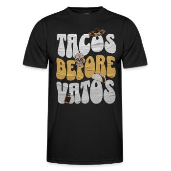 Taco - Männer Funktions-T-Shirt - Schwarz - Vorne - AI Model Male 178 dark (178cm)