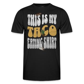 Taco - Männer Funktions-T-Shirt - Schwarz - Vorne - AI Model Male 178 dark (178cm)