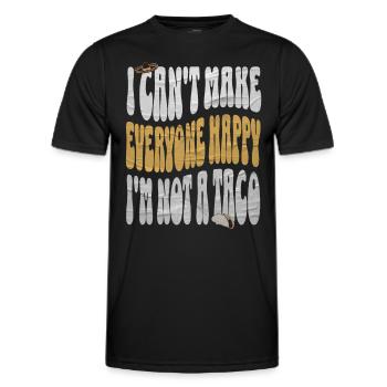Taco - Männer Funktions-T-Shirt - Schwarz - Vorne - AI Model Male 178 dark (178cm)
