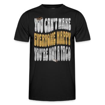Taco - Männer Funktions-T-Shirt - Schwarz - Vorne - AI Model Male 178 dark (178cm)
