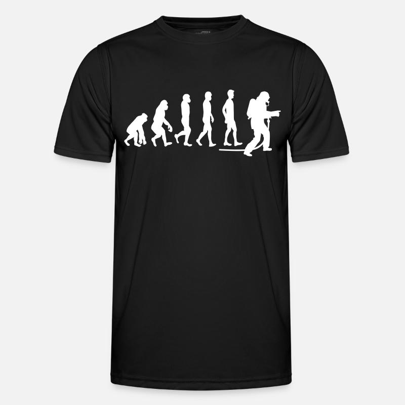 evolution fire department1 - Men's Functional T-Shirt - black