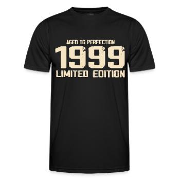 1999 Limited edition 1999 Geburtstag 1999 Retro - Männer Funktions-T-Shirt - Schwarz - Vorne - AI Model Male 178 dark (178cm)