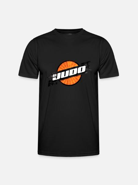 Judo Retro Logo - Men's Functional T-Shirt - black