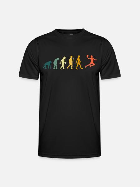 Retro Håndbold Evolution Håndbold Spillerudvikling - Funktionsshirt til herrer - sort