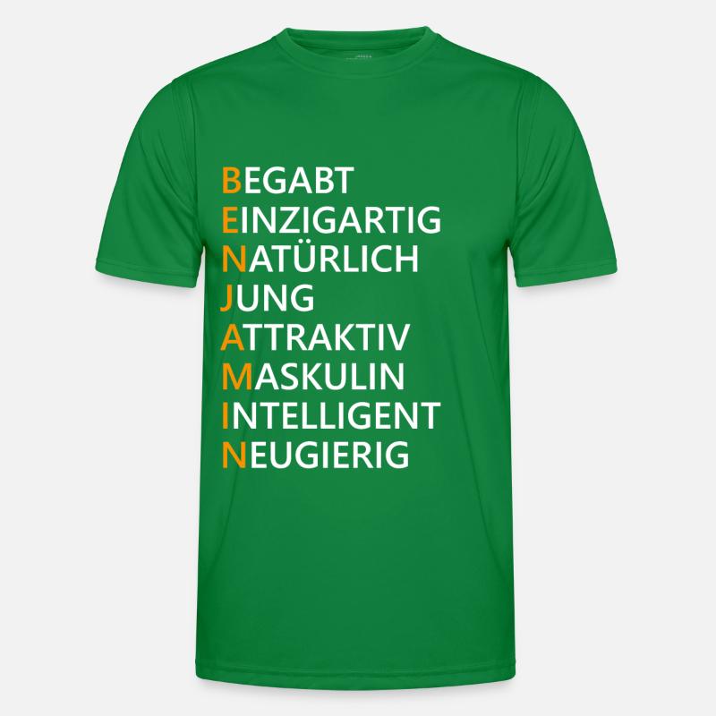 Benjamin Name Geschenk Männer Funktions-T-Shirt