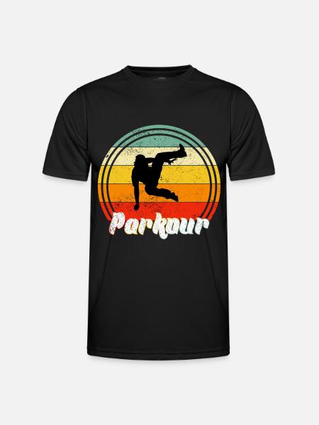 parkour - T-shirt sport Homme - noir