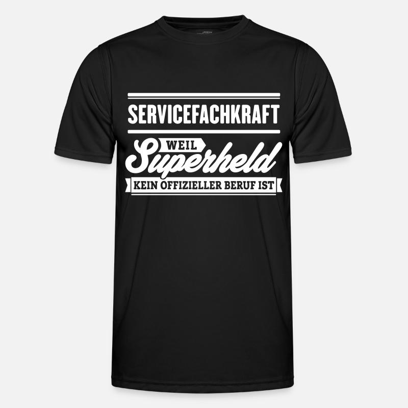Superheld Servicefachkraft Männer Funktions-T-Shirt