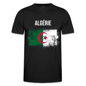 Algerien - Männer Funktions-T-Shirt - Schwarz - Vorne - AI Model Male 178 dark (178cm)