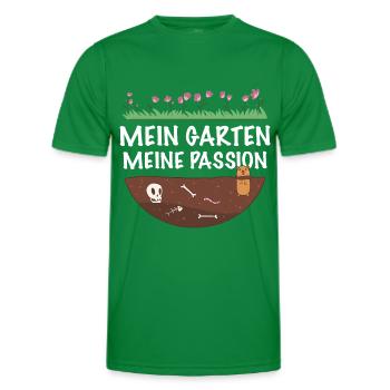 Garten Passion Garten Outfit - Männer Funktions-T-Shirt - Kelly Green - Vorne - AI Model Male 178 dark (178cm)