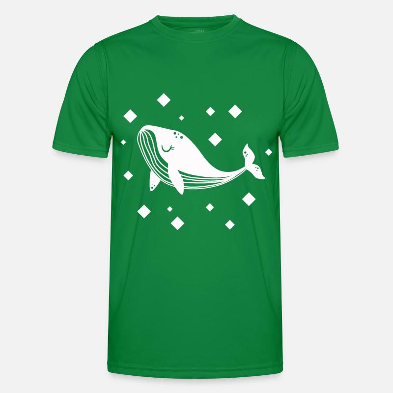 Wal - Säugetier Meerestier Naturschutz Männer Funktions-T-Shirt