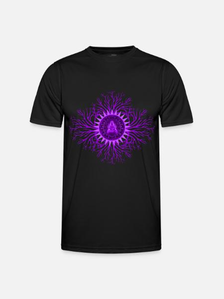 Crown Chakra Chakra - Men's Functional T-Shirt - black
