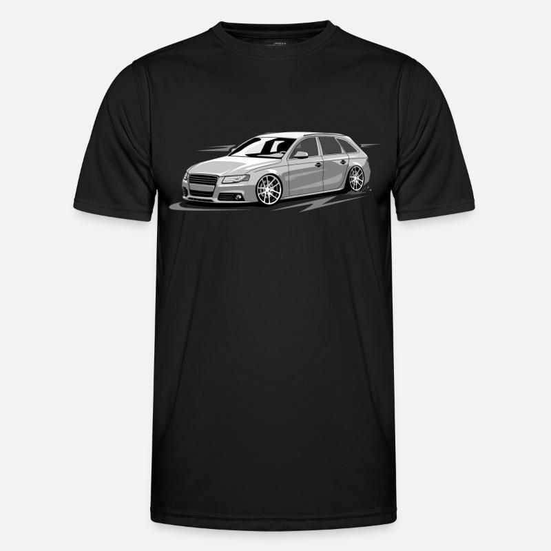 RS4 B8 A4 low style without driver tuning car - Men's Functional T-Shirt - black