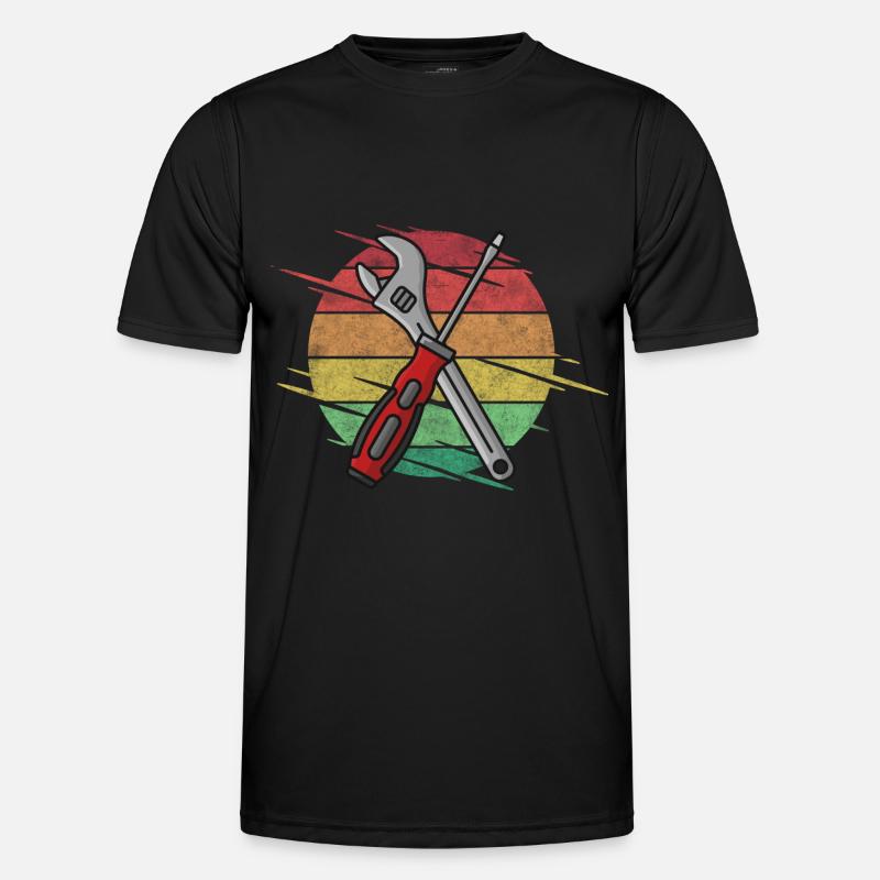 Tool Wrench Screwdriver Men's Functional T-Shirt