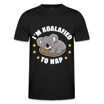Koala Koala Koala Bear Animal - Men's Functional T-Shirt - black - Front - AI Model Male 178 dark (178cm)