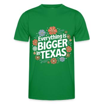 État du Texas Texans Texas - T-shirt sport Homme - vert - Devant - AI Model Male 178 dark (178cm)