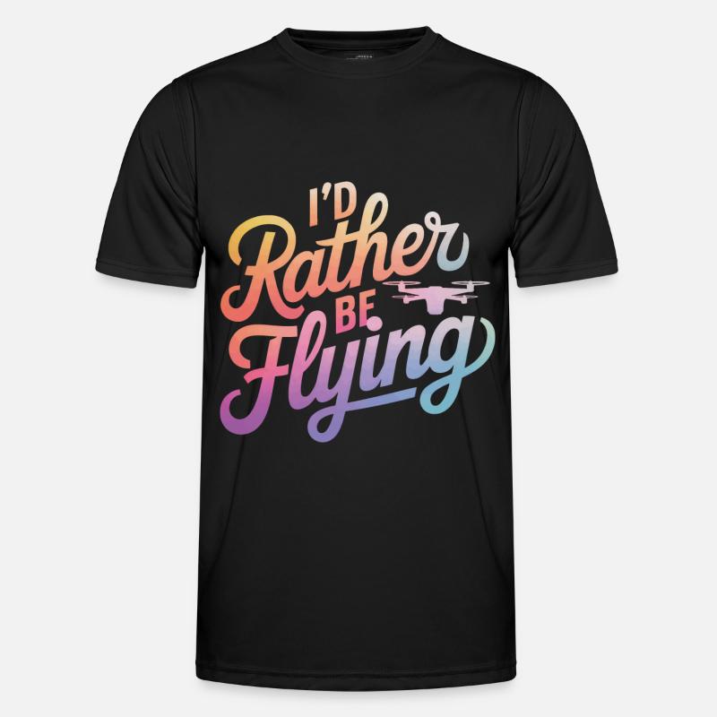 Drones Pilot Quadcopter Drone - Men's Functional T-Shirt - black