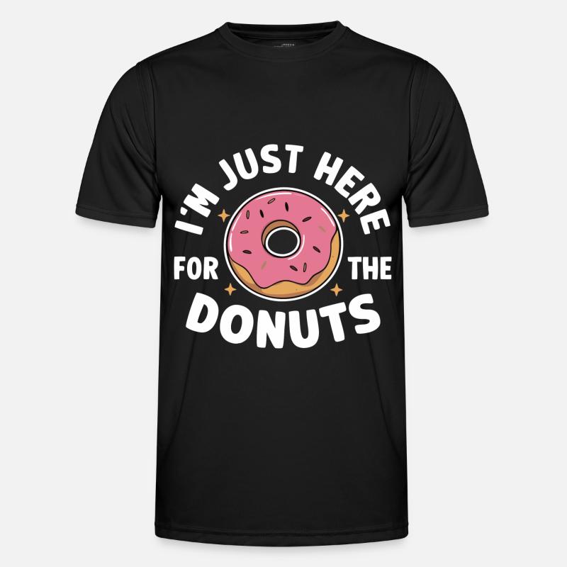 Donut Donuts Candy Bagel - Men's Functional T-Shirt - black